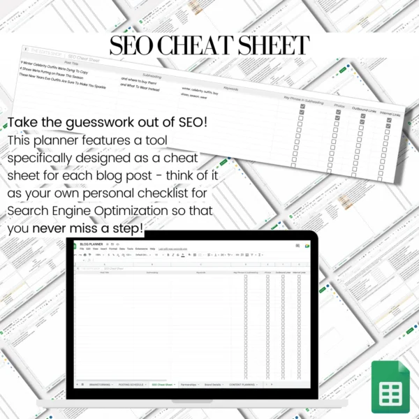 Blog Spreadsheet Planner - Image 9