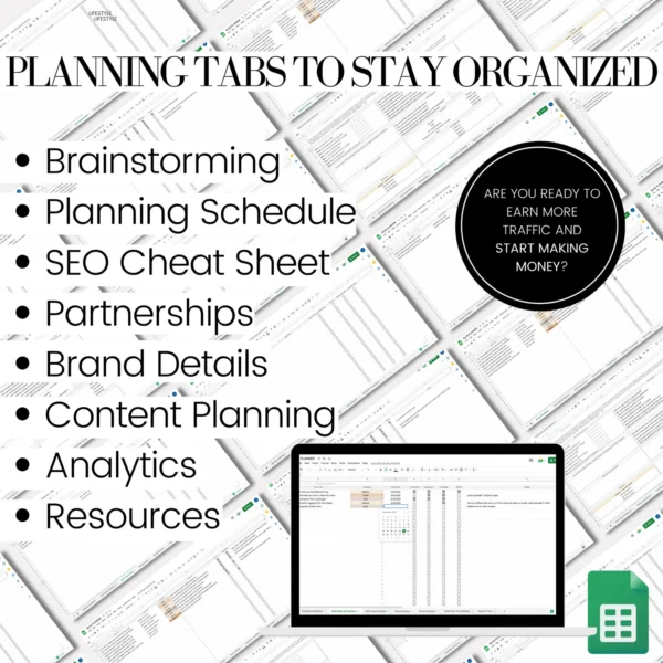 Blog Spreadsheet Planner - Image 10