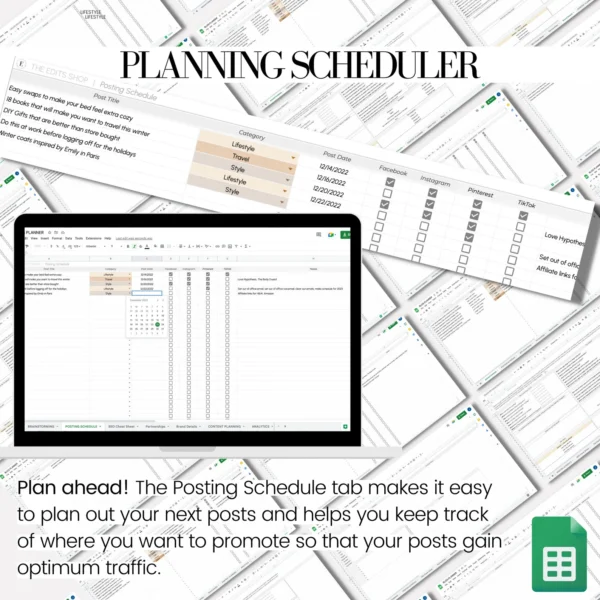 Blog Spreadsheet Planner - Image 7