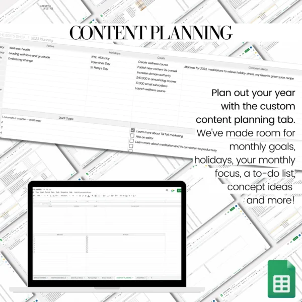 Blog Spreadsheet Planner - Image 6