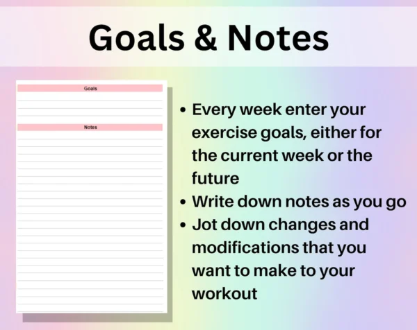 Workout Planner Spreadsheet Google Sheets - Image 3