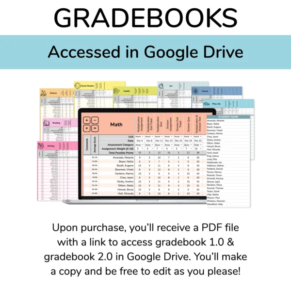 Google Sheets Gradebook - Image 2