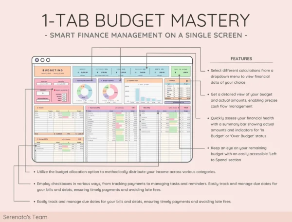 Easy Budget Planner for Google Sheet Budget Spreadsheet - Image 9