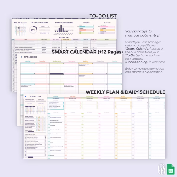 To-Do List, Smart Calendar, Weekly Plan & Daily Schedule - Image 4