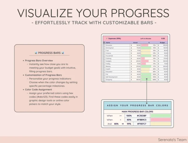 Easy Budget Planner for Google Sheet Budget Spreadsheet - Image 6