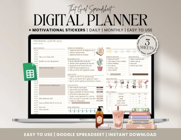 ADHD Planner That Girl | Google Sheets
