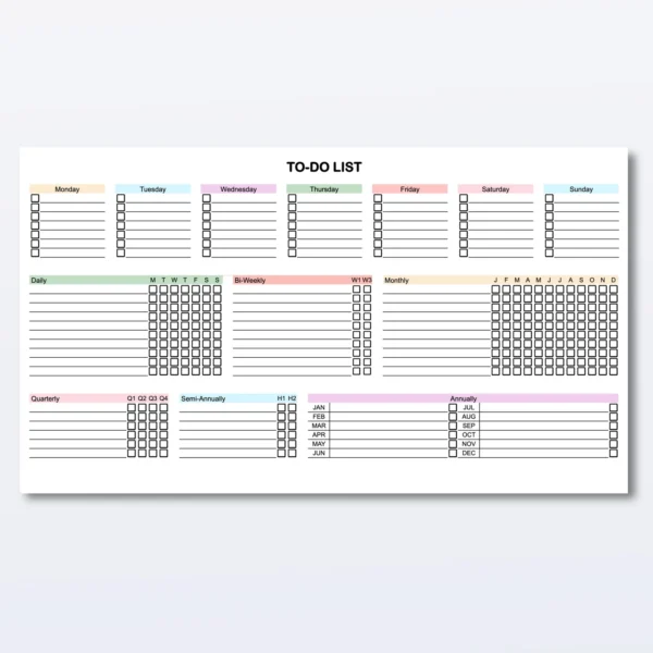 Digital Todo List Template For Google Sheets - Image 3