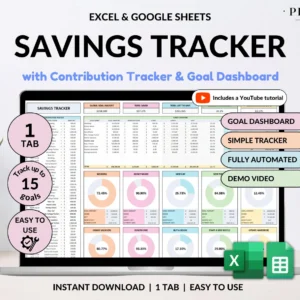 Savings Tracker Sinking Funds