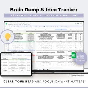 Brain Dump & Idea Tracker Template