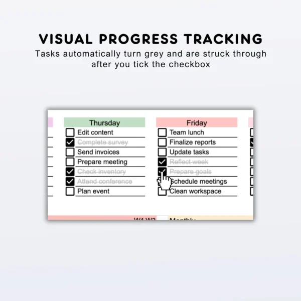 Digital Todo List Template For Google Sheets - Image 4