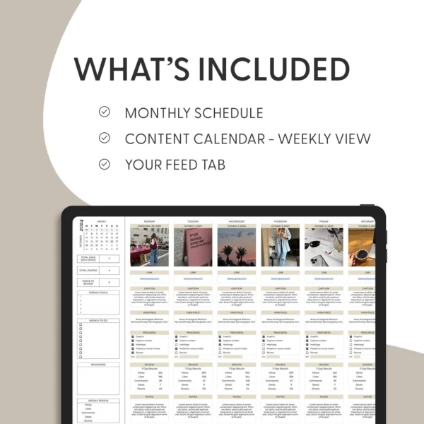 Social Media Content Calendar & Planner Template - Image 10