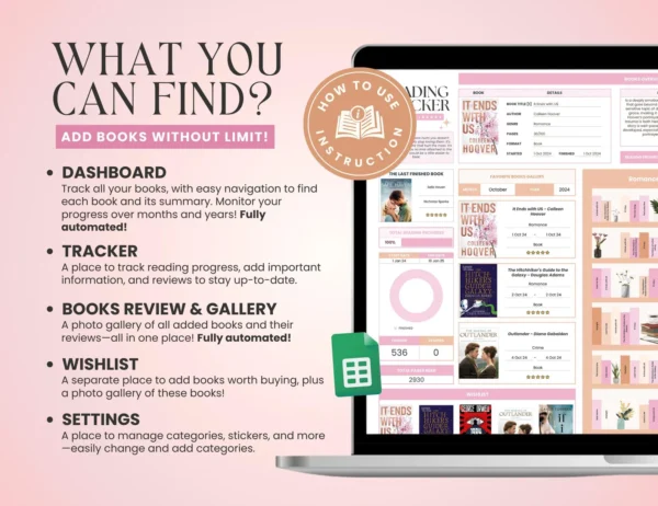 Book Tracker & Reading List on Google Sheets - Image 10