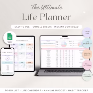 Life Planner Google Sheets Budget Tracker To Do List Template
