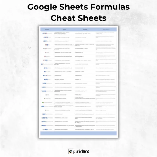 Google Sheets Cheat Sheet - Image 7