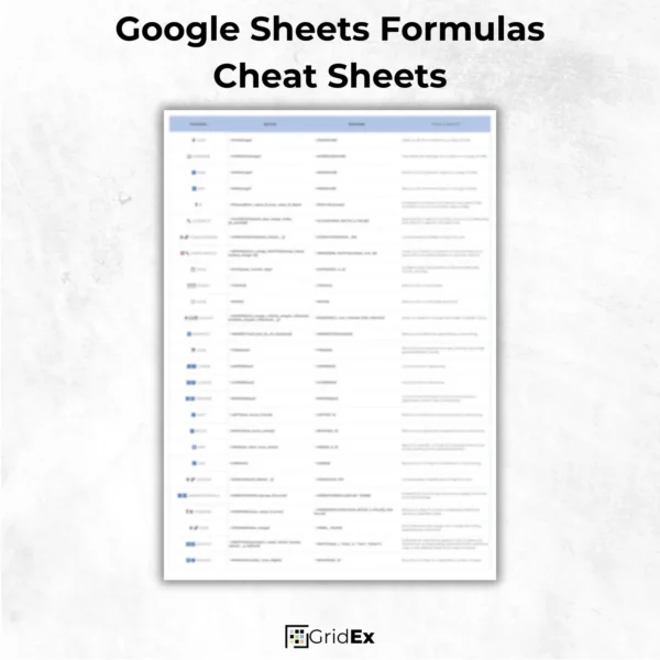 Google Sheets Cheat Sheet - Image 9