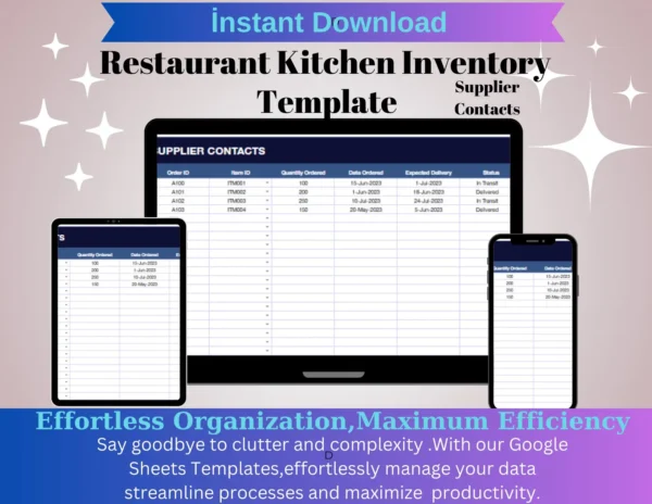 Restaurant Kitchen Inventory Template - Image 8