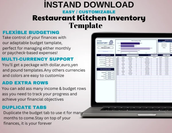 Restaurant Kitchen Inventory Template - Image 7