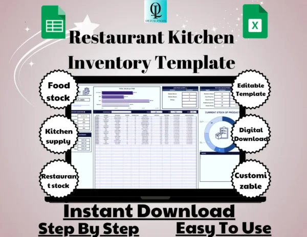 Restaurant Kitchen Inventory Template