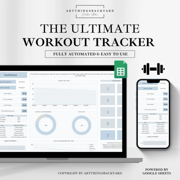 ULTIMATE Workout Planner for Google Sheets