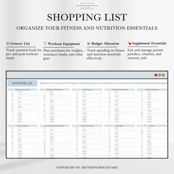 ULTIMATE Workout Planner for Google Sheets - Image 10