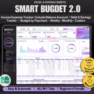 Simple Budget Planner Excel Google Sheets