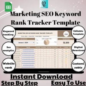 Marketing SEO Keyword Rank Tracker Template