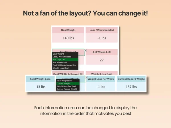 Excel Weight Loss Tracker Fitness - Image 8