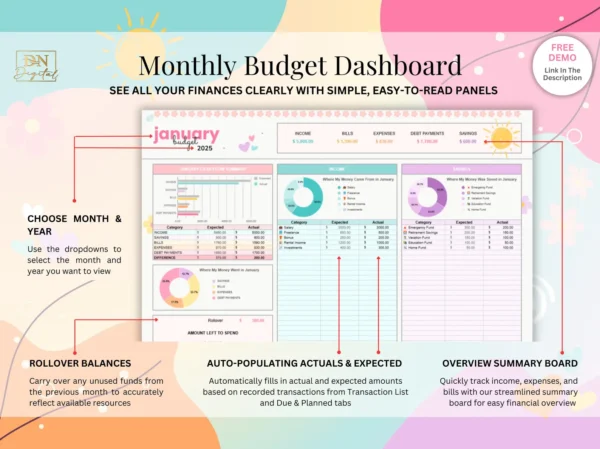 Ongoing Annual & Monthly Budget Spreadsheet - Image 4
