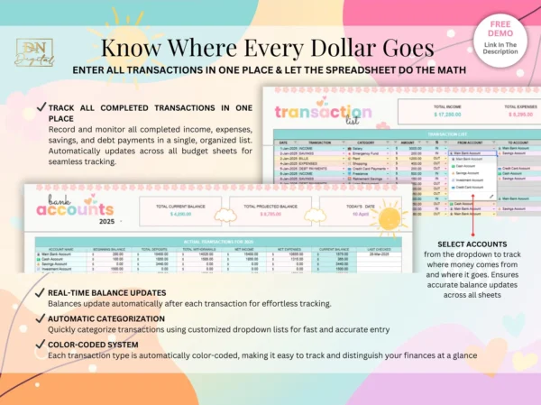 Ongoing Annual & Monthly Budget Spreadsheet - Image 6