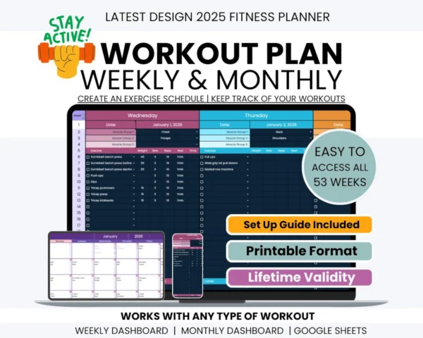 Planner for Workout, Workout