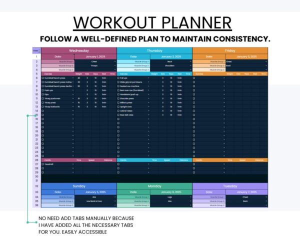 Planner for Workout, Workout - Image 4