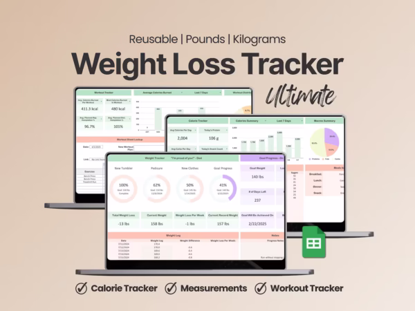 Weight Loss Tracker Google Sheets